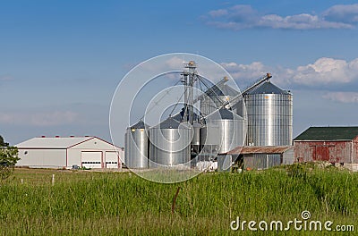 Modern farm silo