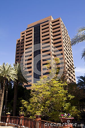 Modern Desert Downtown Corporate Office Building