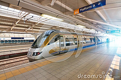 Modern high-speed train