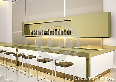 Modern interior bar