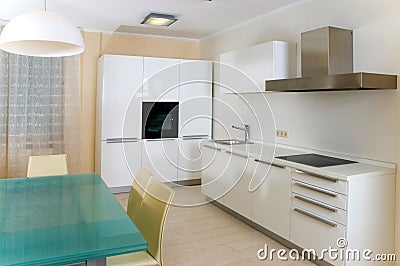 Modern kitchen with furniture