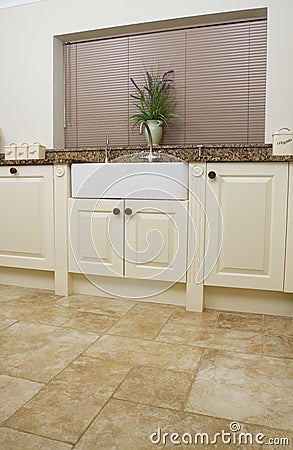 Modern kitchen sink area