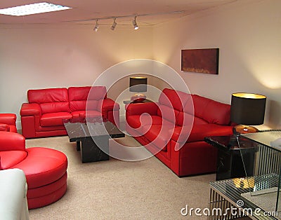 Modern lounge or living room.