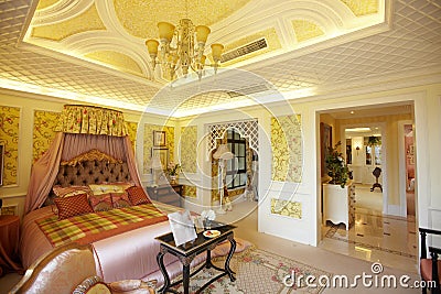Modern luxury home bedroom