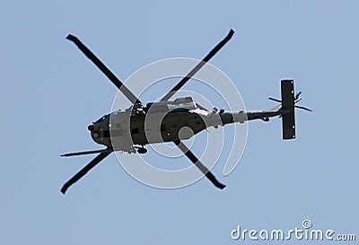 Modern military helicopter