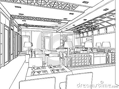 Modern Restaurant Vector 03