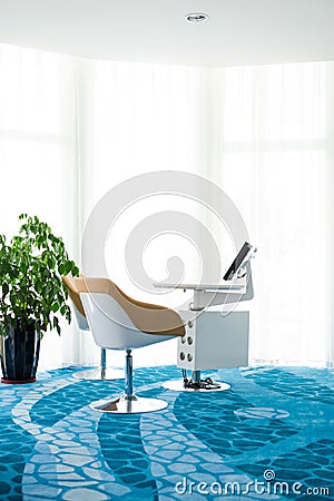 Modern room with computer