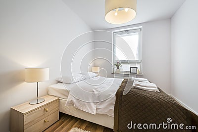 Modern scandinavian interior design bedroom