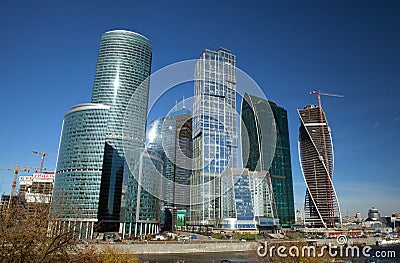 Modern skyscrapers in Moscow