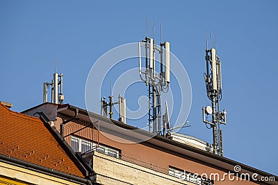 Modern tower for mobile phones communications