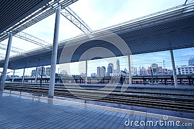 Modern train station