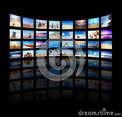 Modern TV screens panel
