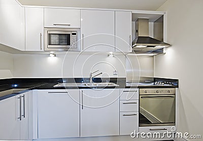 Modern white kitchen