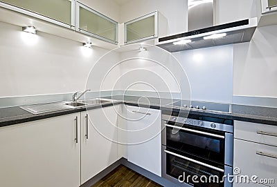 Modern white kitchen