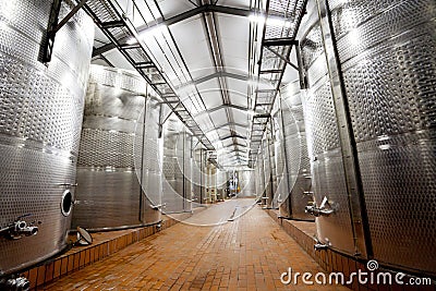 Modern wine factory