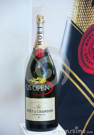 Moet and Chandon champagne presented at the National Tennis Center during US Open 2013