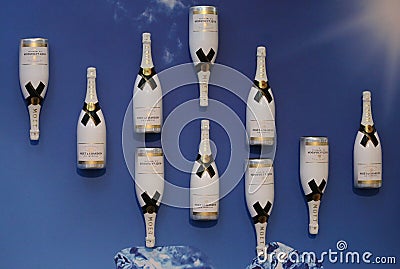 Moet and Chandon champagne presented at the National Tennis Center during US Open 2014