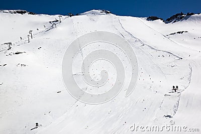 Molltaler Glacier Ski piste, Carinthia, Austria