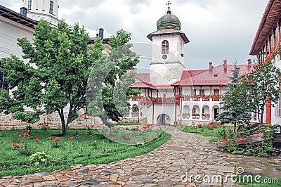The Monastery Agapia, interior garden