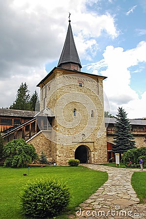 The Monastery Sucevita, detail of interior garden