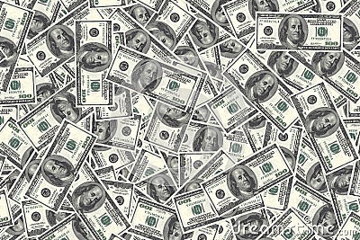 Money background with a lot of dollar USA