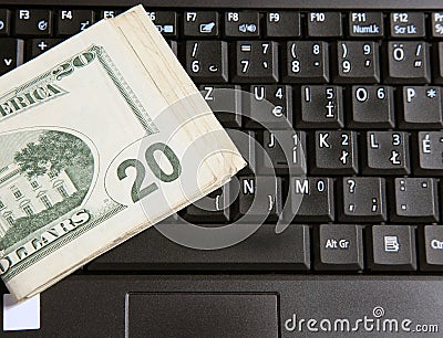 Money and keyboard
