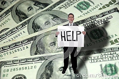 Money Problems, Need Help Concept, Savings