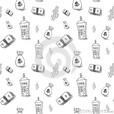 Money seamless pattern