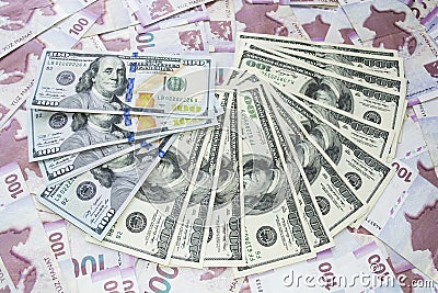 Money on white background