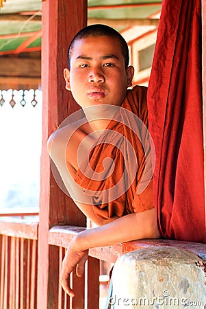 Monk at the monastery of the village of Joate