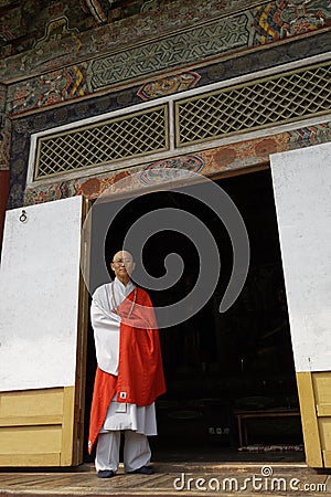 Monk of Pohyonsa Temple, DPRK (North Korea)