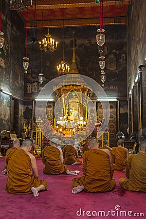 Monks in prayer
