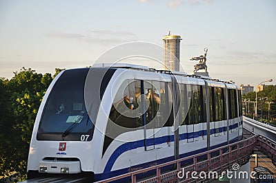 Monorail train.