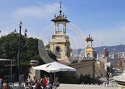 Montjuic in Barcelona. Catalonia. Spain