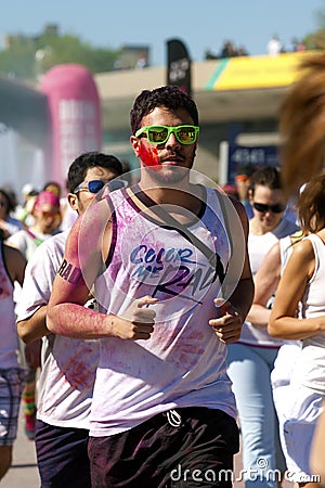 2014 Montreal Color me Rad 5k race