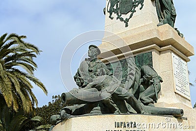 Monument on the square of Heroes de Cavite sailors