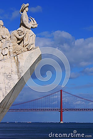 Monument to the Discoveries of New world in Lisboa, Portugal