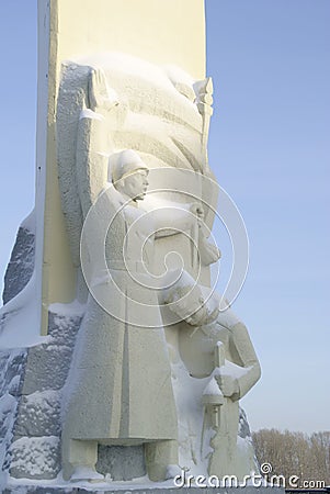 Monument to soldiers dead in Second World war, Kemerovo city