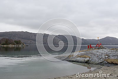 Moody Skies On Norwegian Fjord