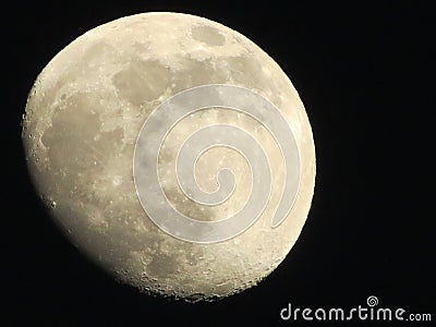 Moon in the Negev desert