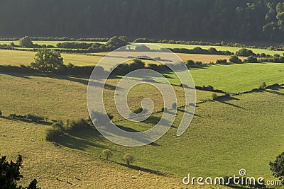 Morning landscape in the lower River Wye Valley