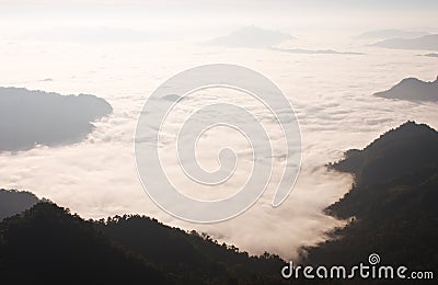 Morning mist in valley