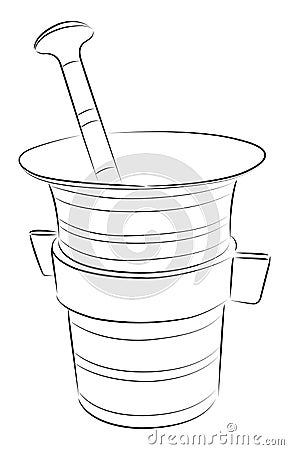 Mortar With Pestle Royalty Free Stock Photography - Image: 20628327