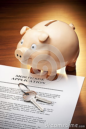 Mortgage Loan Piggy Bank Keys
