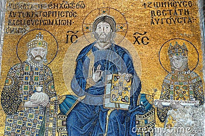 Mosaic of Jesus Christ, Hagia Sofia in Istanbul