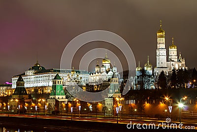 Moscow,the Kremlin,Moscow at night