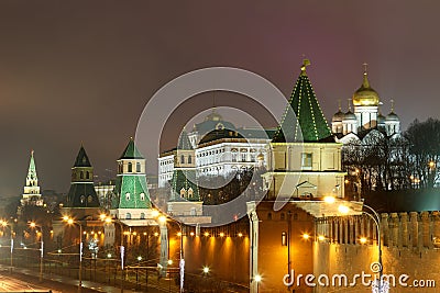 Moscow,the Kremlin,Moscow, night