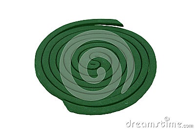 Mosquito coil isolated on white