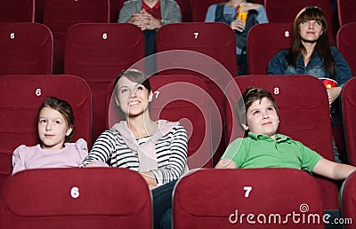 Mother and children in the movie