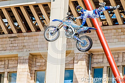 Moto Freestyle show FMX Masters. Moscow, July 26, 2014